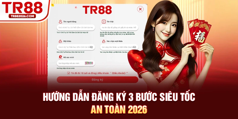 Hướng dẫn rút tiền nhanh dưới 3 phút tại nhà cái TR88 bảo mật 2FA