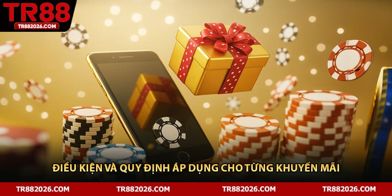 Điều kiện và quy định áp dụng cho từng khuyến mãi